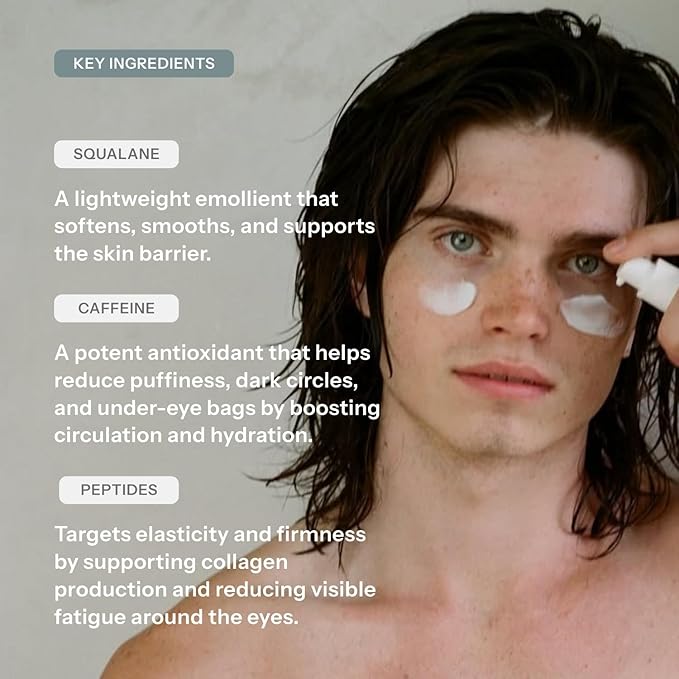 Chaddy Silky Eye Serum | Hydrating Under-Eye Cream for Dark Circles, Fine Lines, Wrinkles, Puffiness, and Bags – Fragrance-Free Formula with Caffeine, Niacinamide, Peptides, and Antioxidants – 15ml