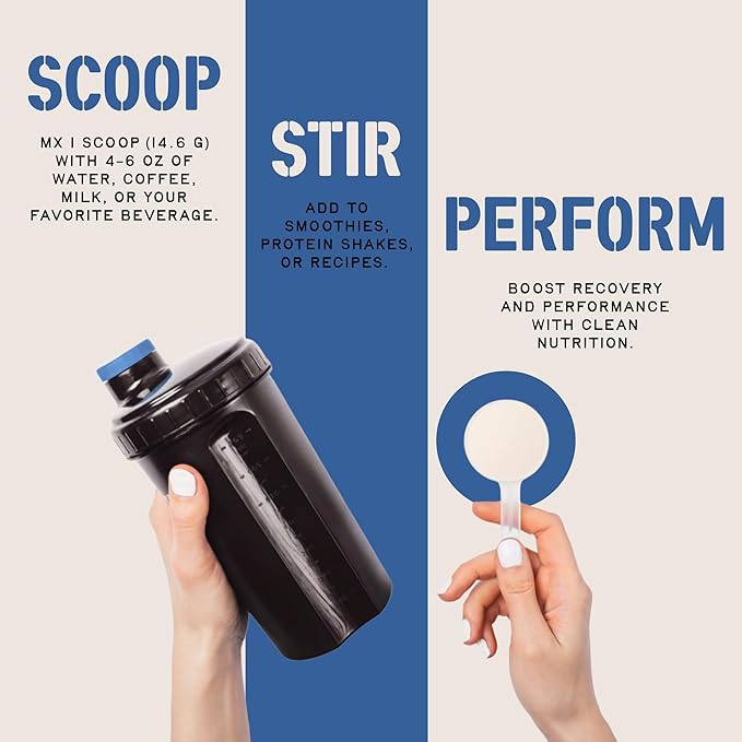 Iron Feather Collagen Powder | Vanilla | Multi-Collagen Protein with Vitamin C | Supports Joints, Tendons, Recovery, Skin, Hair and Nails | 10g Protein per Scoop | Clean and Functional Nutrition