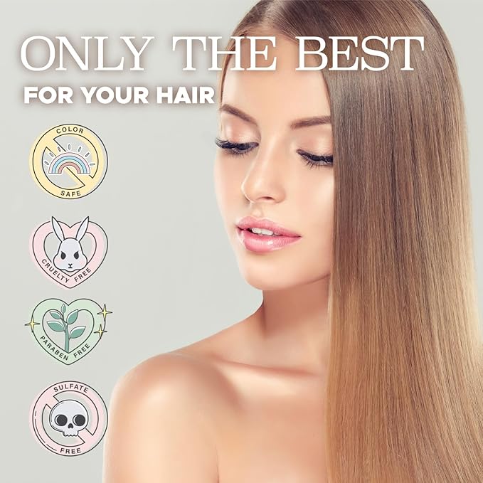 Luseta Rice Water Shampoo Strengthening & Nourishing Revitalizes Shine for All Hair Types Hydrating & Frizz Control for Women and Men 33.8oz