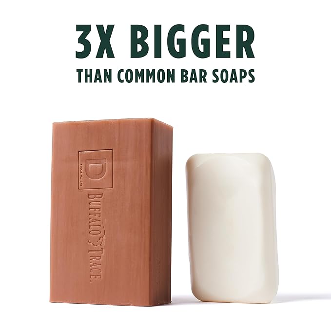 Duke Cannon Supply Co. Big Brick of Soap Bar for Men Big American Bourbon (Charred Oak Barrel Scent) - Extra Large, All Skin Types, 10 oz. (3 Pack)