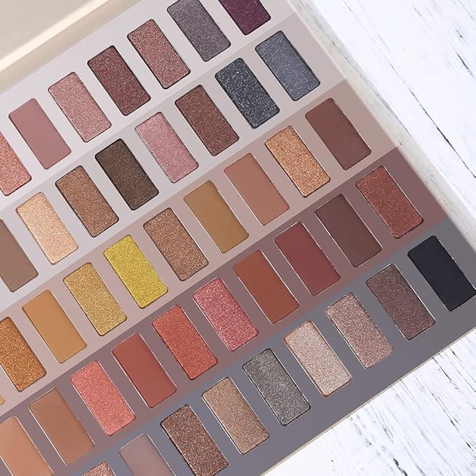 UCANBE 60 Colors Naked Eyeshadow Palette, Warm Neutral