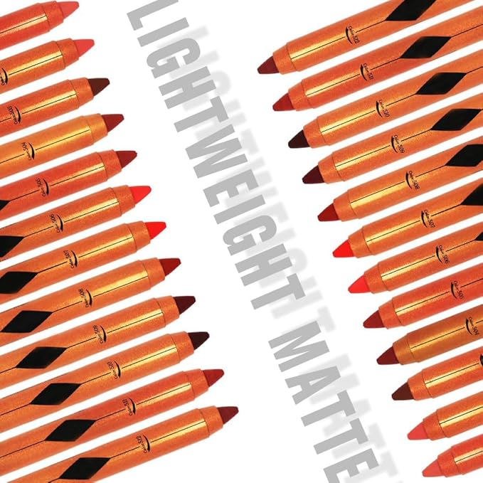 Dazzling Pink Lip Liner Pencil, Smooth Matte Lipstick Crayon with Lip Pencil Sharpener for Women, Velvet Smudge Proof Smudgeproof Waterproof No Transfer Makeup Forever Lipliner 506#