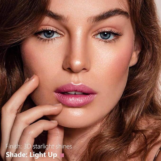 Metallic Liquid Lipstick Nude Maube Pink– High Pigment Long-Lasting Waterproof Shimmer Lip Gloss, Non-Sticky, Smudge-Proof, Party & Daily Wear (Light Up)