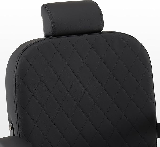 BarberPub All Purpose Barber Chair with Heavy Duty Pump,Reclining Adjustable Swivel Hair Styling Chair for Hair Stylist, Home Salon,Barbershop Salon&Spa 9453 (All Black)