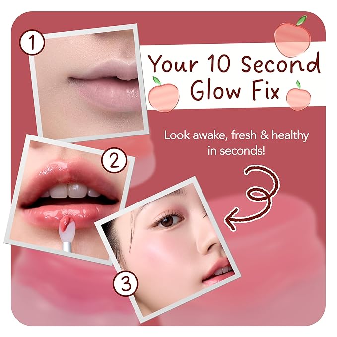 FRUDIA Korean Makeup Lip + Cheek Glow Jam |Long lasting, Moisturizing & Plumping | Non - Sticky & Glossy Color for Eyes, Lips & Cheeks |Hush Fig – MLBB brown-red - 4.5 gm