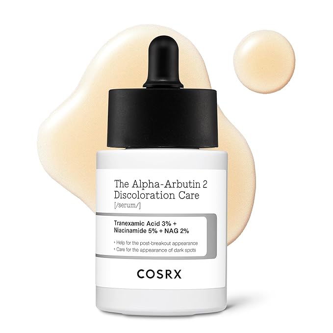 COSRX 2% Alpha Arbutin Discoloration Care Face Serum with Niacinamide, Glutathione & Tranexamic Acid, 1.7 fl oz – Serum for Face, Korean Skin Care, Stocking Stuffers