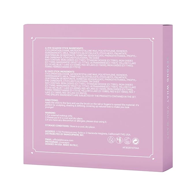 Shimmer Eyeshadow Stick Makeup 6PCS Set, Pink Metallic Matte Cream Eye Shadow Eyeliner Brightener Pencil Crayon - DESERT WILD