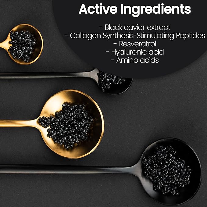 Caviar Face Moisturizer Regenerate Cream - Anti Aging Cream for Aging Spots, Facial Treatment with Hyaluronic Acid & Resveratrol, Facial Moisturizer for Any Type of Skin | (1.6 Oz)