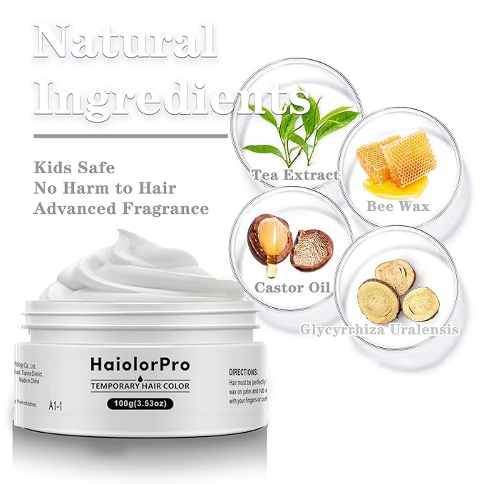 White Hair Color Wax, Temporary