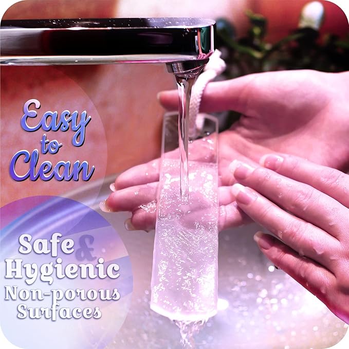 Genuine Czech Glass Nail File Set by GLADZY - Callus Remover Foot Rasp, Cuticle Pusher Manicure Stick, Double Sided Etched Different Grit Surface, Professional Nail Care Tool Kit, Made in EU