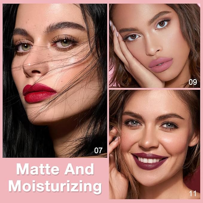 Kaely 12Pcs Retractable Lip Liner Pencils Set for Painting Outline Plump Lips, Mauve Maroon Red Orange Nude Coffee Brown Plum Taupe Creamy Matte Velvet Pigmented Lip Colors Liner Crayon Lipstick Set