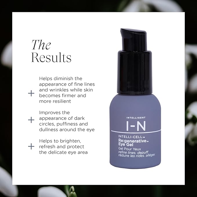 Re:generative Eye Gel, Firming Treatment for Dark Circles and Puffiness, With Plant Actives to Brighten, Refresh and Protect, 0.5 Oz