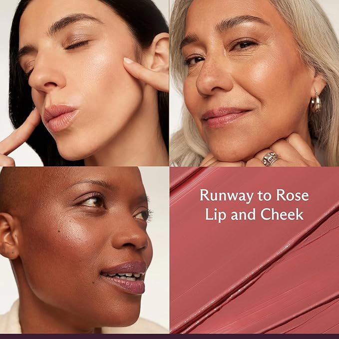 Subtl Staks 5-in-1 Travel Makeup Kit by Subtl Beauty - Eyeshadow Duo, Powder Blush, Cream Highlighter, Lip and Cheek, Lip Balm - Free Travel Mirror and Brush - Stackable Makeup for Travel