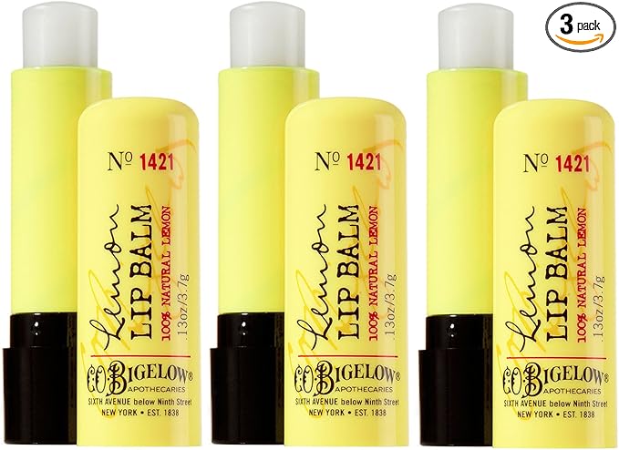 Bath and Body Works C.O. Bigelow Lip Care Lemon Lip Balm 0.13oz [3-Pack]