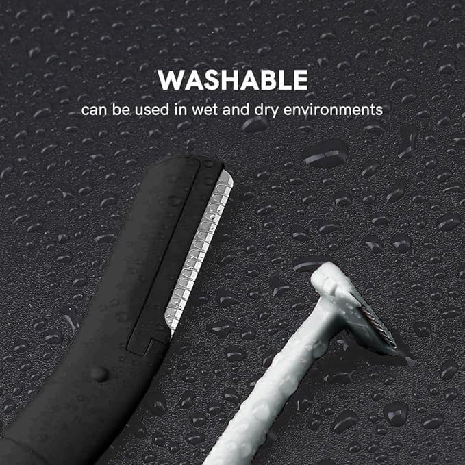 Eyebrow Razors for Men 6 Pieces, Japanese Blades Precision Dermaplane Razors, Small Eyebrow Trimmer Set, Multipurpose Exfoliating Dermaplaning Tools for Peach Fuzz, Small Face Razors for Men and Women