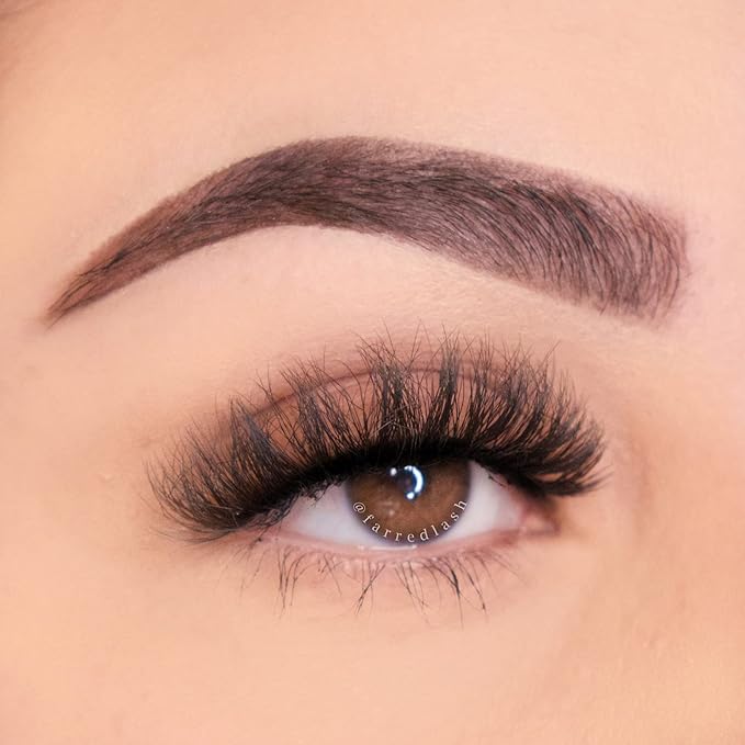 FARRED Mink Lashes Short Fluffy Eyelashes Wispy Natural Eyelash Pack Full Volume Lash Strips 10 Pairs Wispies Fake Strip Lashes Natural Look False Eye Lash Russian Looking for Everyday Makeup (Z03)