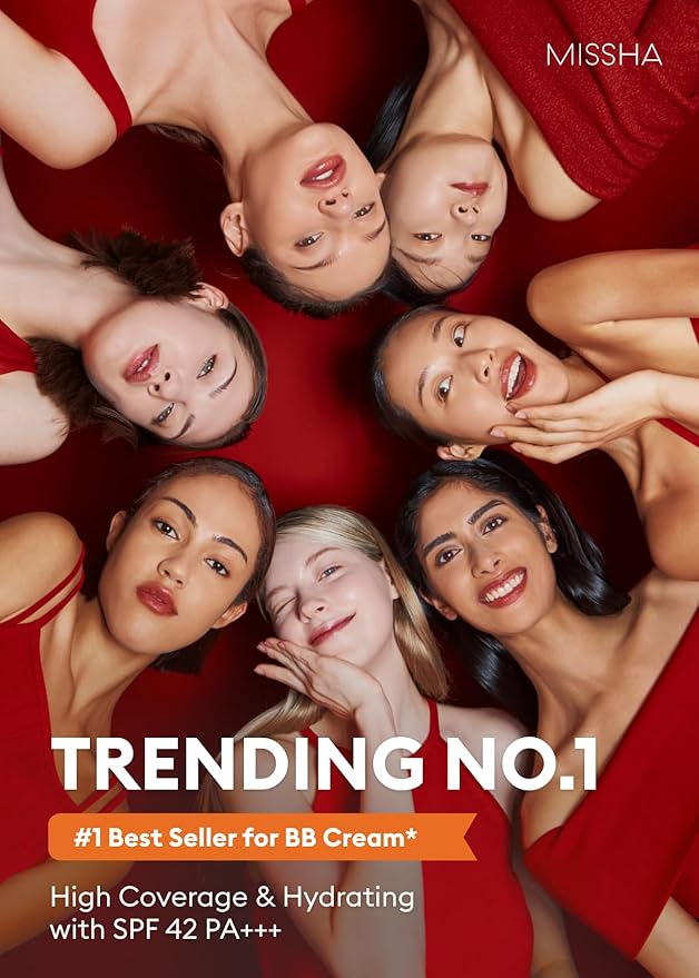 MISSHA M Perfect Cover BB Cream No.13 Bright Beige - Fair with Cool Undertone SPF 42 PA +++ 1.69 Fl Oz - Tinted Moisturizer with SPF