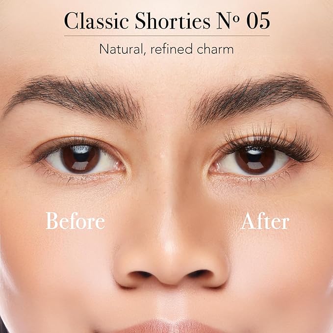 Pro Lash SoftWear Starter Lash Clusters Kit - Seamless, Lightweight Lashes - 7-Day Eyelash Extensions - 3 Sets of False Eyelashes Plus Adhesive, Remover, Tweezers - Classic Shorties No. 05 Black