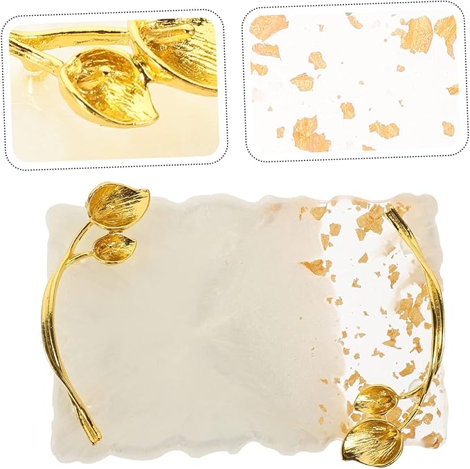 FOMIYES 2pcs Nail Palette Vintage Nail Plate White Resin