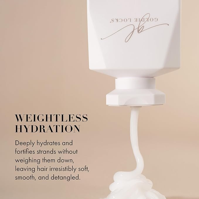 Goldie Locks Ultra Hydrating Conditioner - Moisturizes Frizz and Split Ends - Sulfate Free - Safe for Extensions and Color-Treated Hair - Protein-Free - 8.45 fl oz (Packaging May Vary)