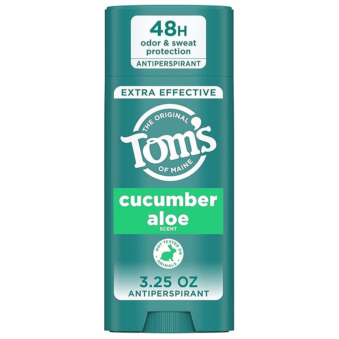 Tom’s of Maine Cucumber Aloe Antiperspirant, For Women and Men, 3.25 oz