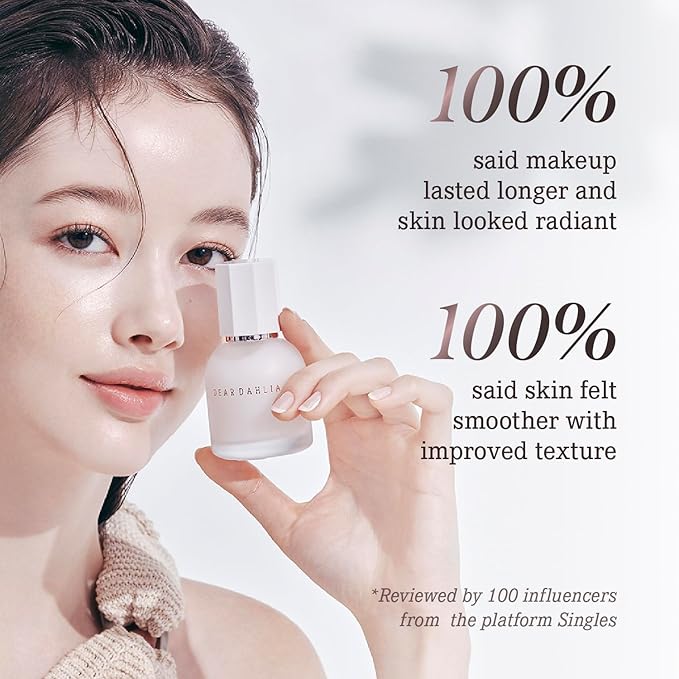 DEARDAHLIA Prime Layer Skin Prep - Vegan Makeup Primer, Lightweight & Hydrating for Long-Lasting Makeup, Smooth, Glowing Skin. Korean Base Prep. Artificial fragrance free. 1.35 oz