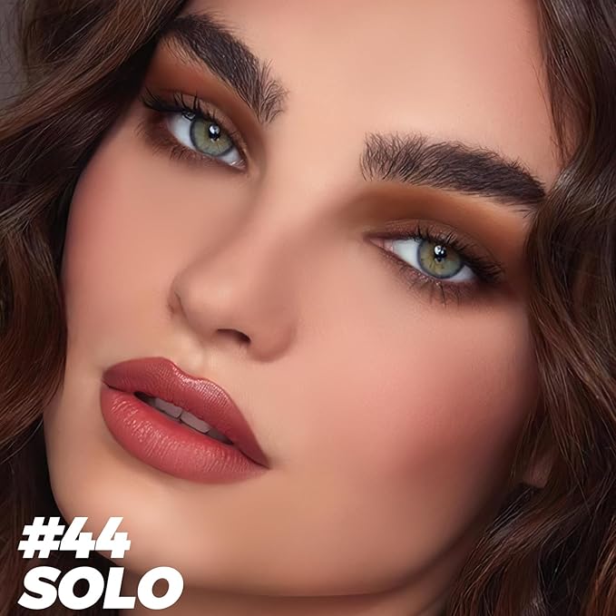 FOCALLURE Shimmer and Matte Cream Eyeshadow Stick,Smooth Brilliant Eye Brightener Pencil,High Pigment Eye Highlighter Pen for Women,Long Lasting Waterproof Eye Shadow and Liners Makeup (SOLO)