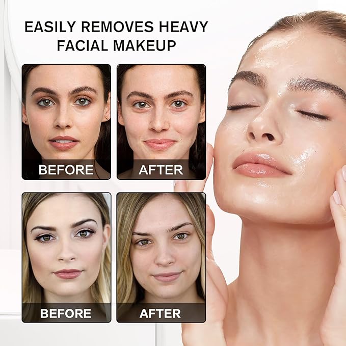 Pre-Cleansing Oil - Makeup Remover Oil to be Paired with Facial Cleanser - Cleanser for Face, Makeup, & Preps for Cleansing(1PCS)