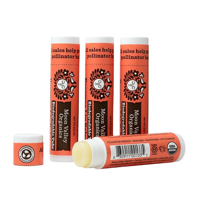 Moon Valley Organics Beeswax Lip Balm (ZINGY