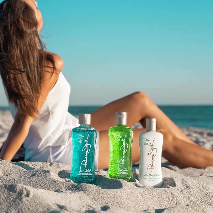 Panama Jack Burn Relief Gel - After Sun Topical Analgesic, Cools & Soothes Sunburns, Insect Bites, Cuts & Scrapes, Contains Aloe and Menthol, 8 FL OZ (Pack of 6)