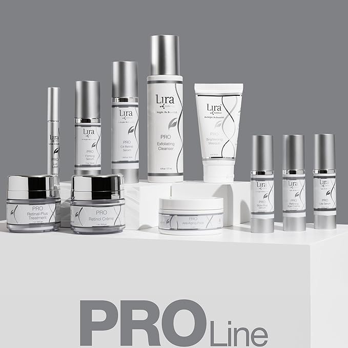 Lira Clinical PRO Retinal-Plus Treatment - Retinol Cream with Hyaluronic Acid, Salicylic Acid & Vitamin C - Helps Reduces Fine Lines & Wrinkles - All Skin Types - 1 fl oz