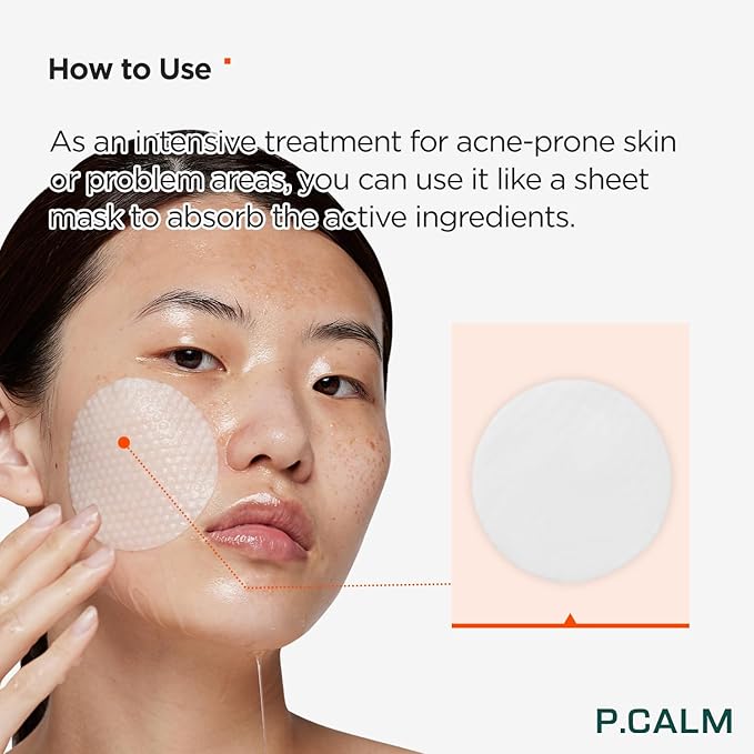 P.CALM Barrier Cycle Toner Pad Refill Pack – 120 Pads (60 + 60) with Centella Asiatica & Papaya Extract for Soothing, Moisturizing & Exfoliating, Korean Vegan Facial Toners Pads for Sensitive Skin