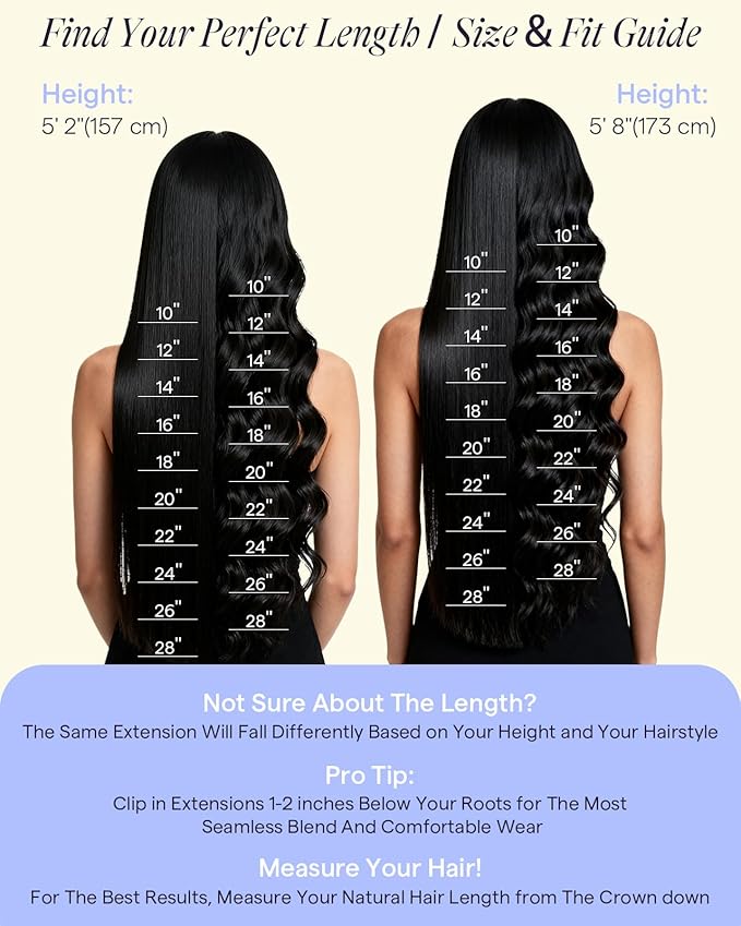 Full Shine Clip in Black Hair Extensions Black Human Hair Clip in Extensions for Concert for Volume 135 G 16 Inch 7 Pcs