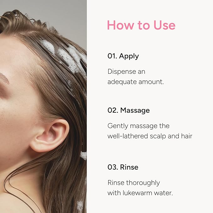 Korean Hair Repair Shampoo – Strengthens & Revitalizes Damaged, Hydrolyzed Proteins, Ceramide & Jojoba Oil – Hypoallergenic, pH-Balanced – Baby Musk, 500ml / 16.9 fl oz