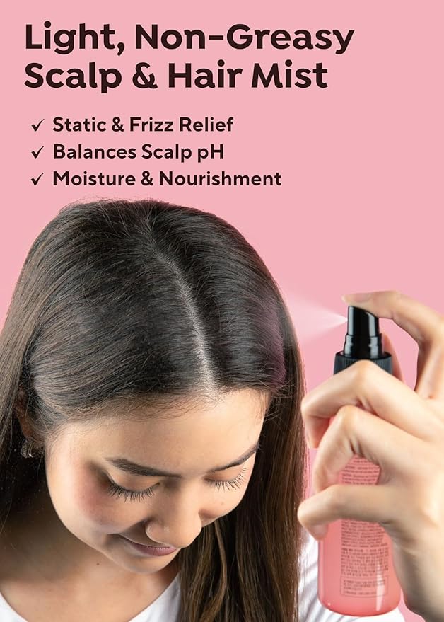 A'PIEU RASPBERRY VINEGAR HAIR MIST (3.55 fl oz) Scalp Hair Care Mist, Hair Perfume, Frizz-free, Refreshing Floral Scent All Day, Non-sticky