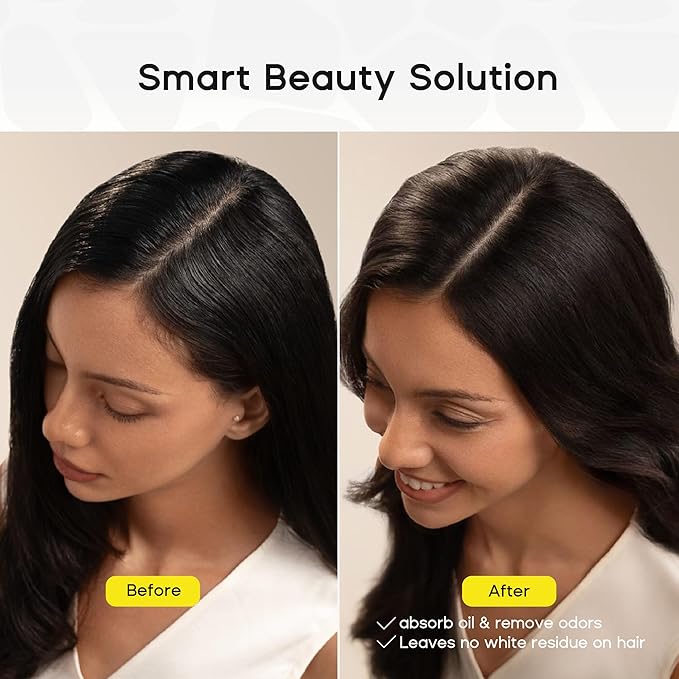 Dry Shampoo for Women, Travel Size Dry Shampoo Spray for Dark Hair Leaves No White Residue, Absorb Oils, Volumizing & Refresh Hair for 72 Hours, 2.03 Fl Oz