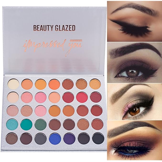 35 Colors Eyeshadow Palette with 7Pcs