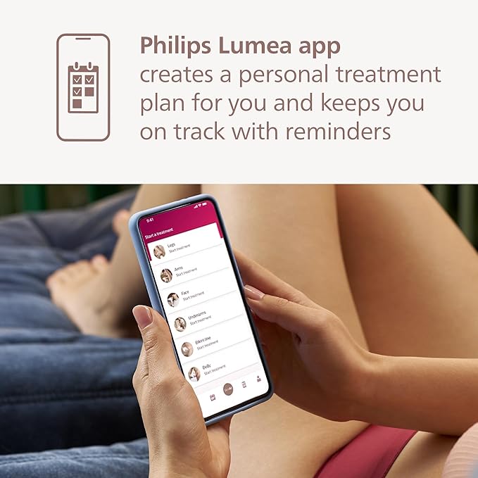 Philips Lumea 8000 Series IPL Hair Removal Device - Alternative to Laser Hair Removal, SenseIQ Technology and Lumea App, 3 Attachments for Body, Face, and Precision, for Women & Men, BRI937/03