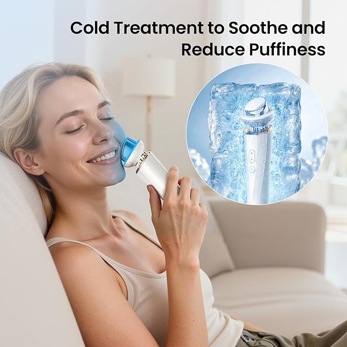 Radiant Renewal Skincare Wand，Models HD-44 face and Eye Massager，4-Color for Face with Heat & Cooling