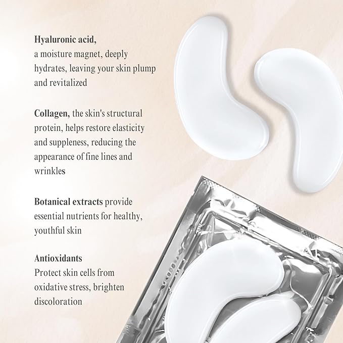 Collagen Under Eye Patches, Dark Circle & Wrinkles Under Eye Mask, Pack of 5