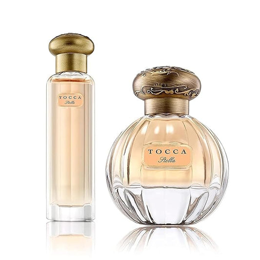 Tocca Stella (20ml + 50ml) Perfume Set for Women - Fresh Floral, Blood Orange, Freesia, Spicy Lily - Hand-Finished Bottle