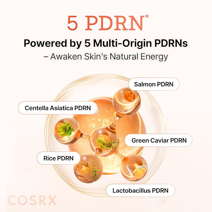 COSRX 5 PDRN Hyaluronic Acid Vital Hydrating Hydrogel Mask, Overnight Hydrogel Face Mask for Glass Glow Skin & Firming with Salmon DNA, Centella PDRN, Korean Skin Care, Stocking Stuffers (34g x 3ea)