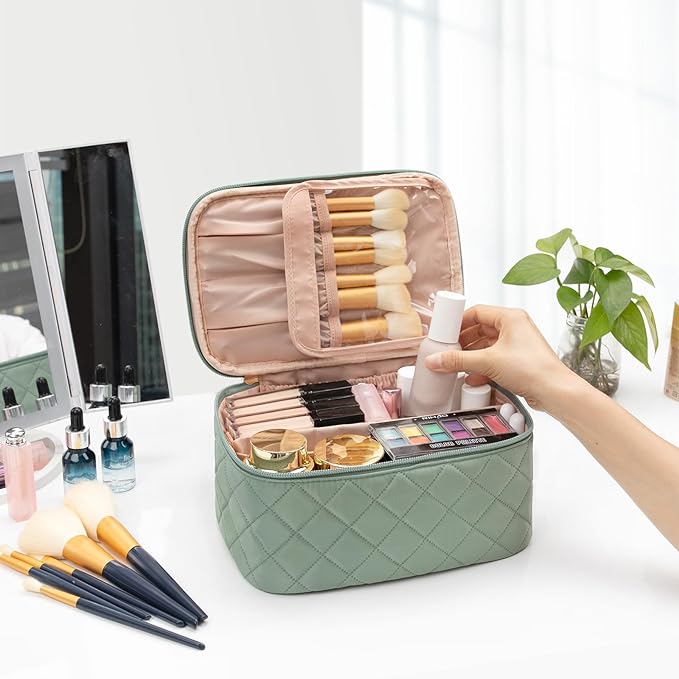 Ocheal makeup bag, portable cosmetic