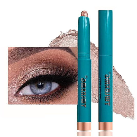 Eyeshadow Stick Eye Shadow Brightener Stick Eyeliner Pencil Cream Shimmer Glitter Smooth Eyeshadow Stick Pencil Nude Korea Primer Highlighter Natural Waterproof Long Lasting Rose Gold Shimmer # 03