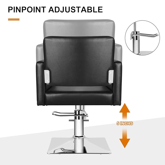 Artist Hand Salon Chair for Hair Stylist, Stylist Chair with Heavy Duty Hydraulic Pump, 360 Degrees Rolling Swivel Spa Beauty Equipment for Hair Stylist Women Man, Max Load Weight 330 Lbs