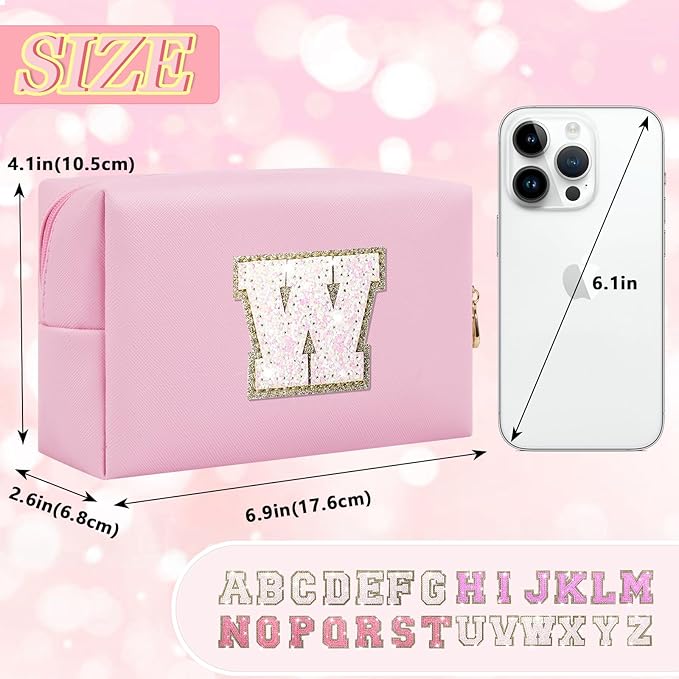 Personalized initial letter patch makeup