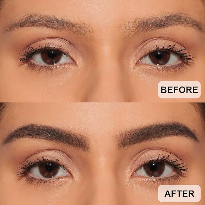 QueenDiary Eyebrow Stain Long Lasting Eyebrow Makeup Smudge-proof Eyebrow Gel Waterproof Transfer-proof Vegan Cruelty-free Eyebrow Gel (Black Brown)