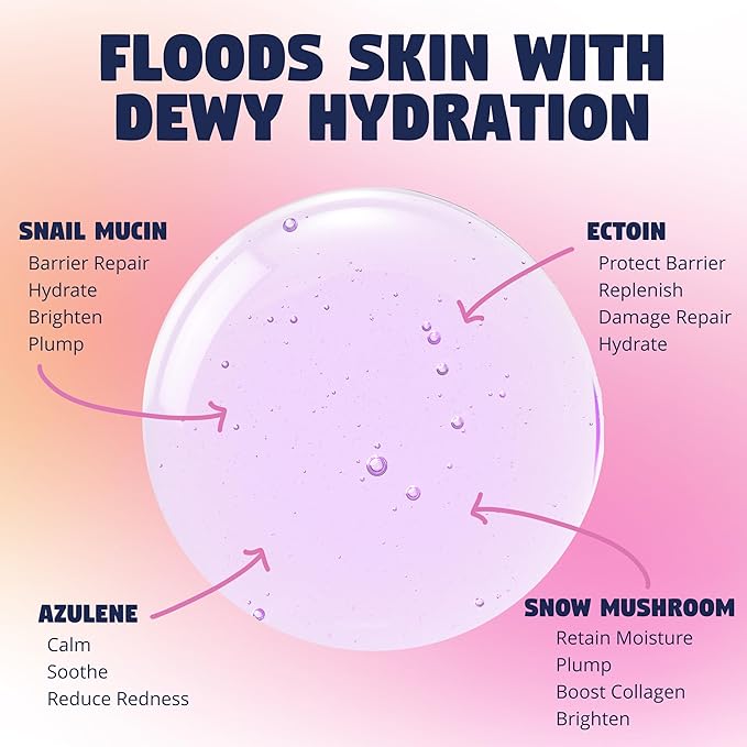 Star Light Snail Mucin Face Serum with Blue Light Skin Defense, 3.38 Oz – Silky Smooth Korean Glow Serum that Restores Moisture and Leaves Skin Brighter, Plumper, Soothed and Smooth