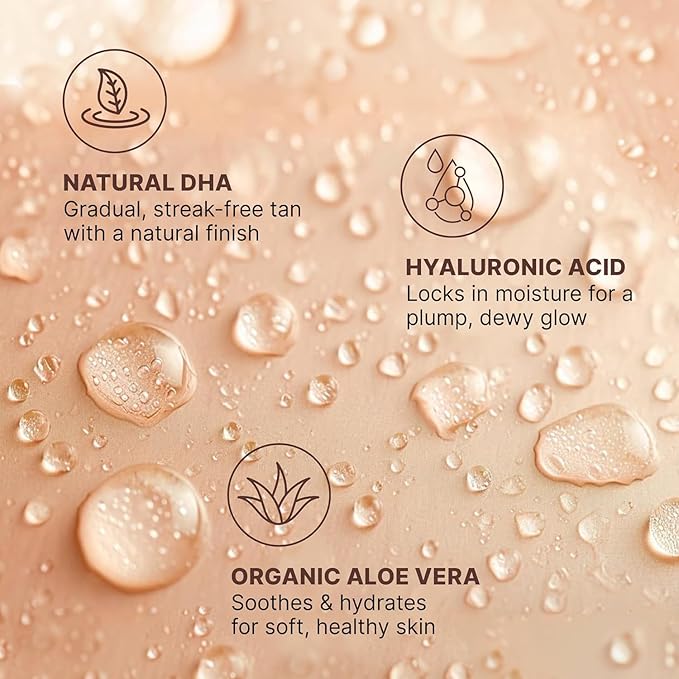 Bronzing Face Tanner Spray Mist, Sunless Face Tanning Water, USA Made with Natural & Organic Ingredients