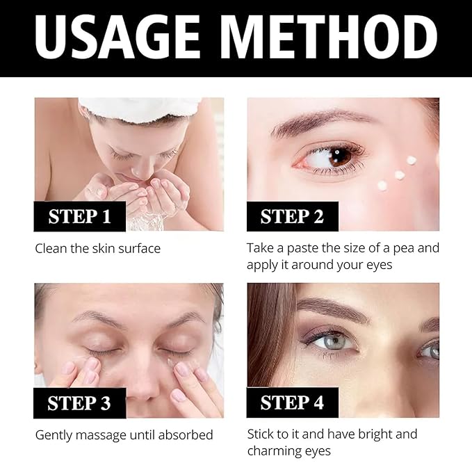 Eye Cream,Eye Tightener Cream, Eye Firming Cream,Under Eye Firming,Temporary Eye Tightener (2 PCS)